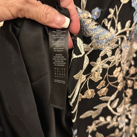 NWOT WHITE HOUSE BLACK MARKET FLORAL LACE DRESS - Picture 5 of 10